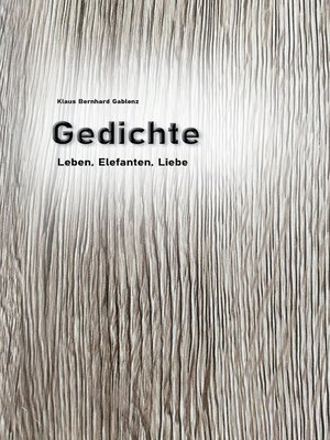 cover image of Gedichte